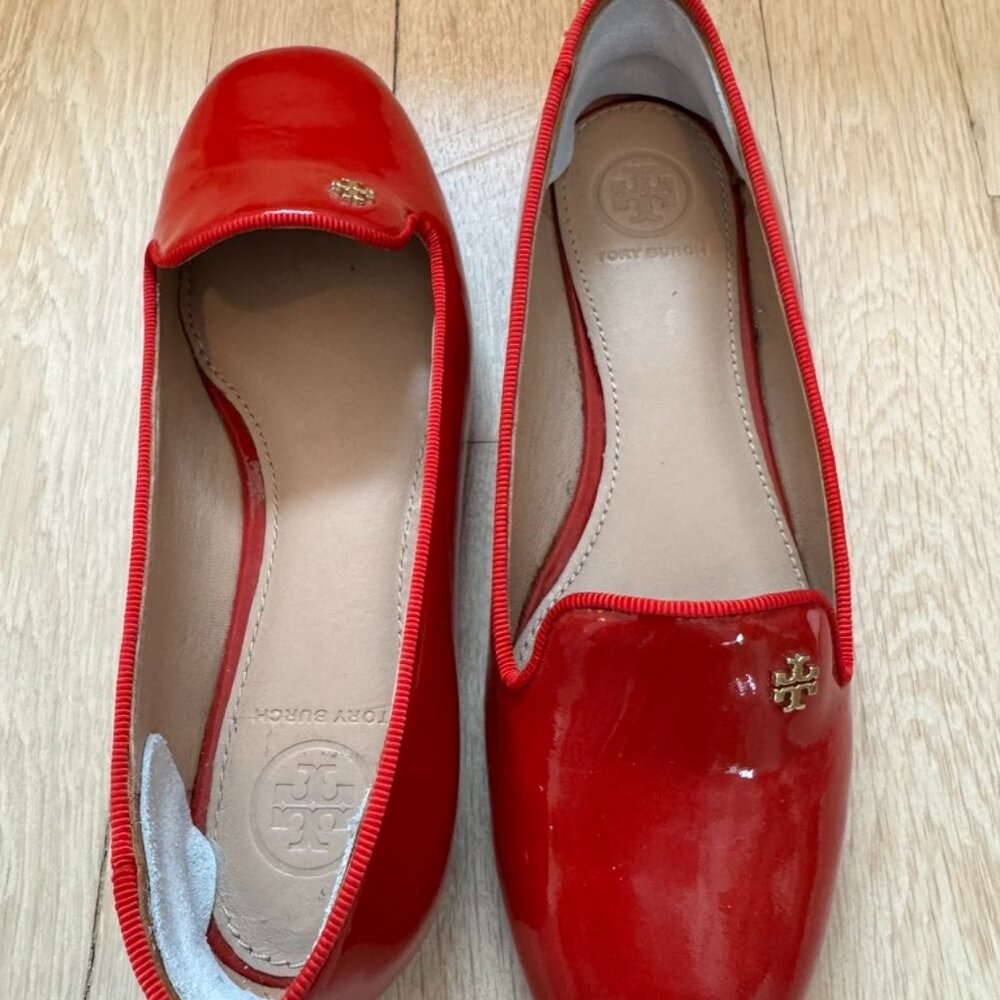 Tory Burch Red Flats